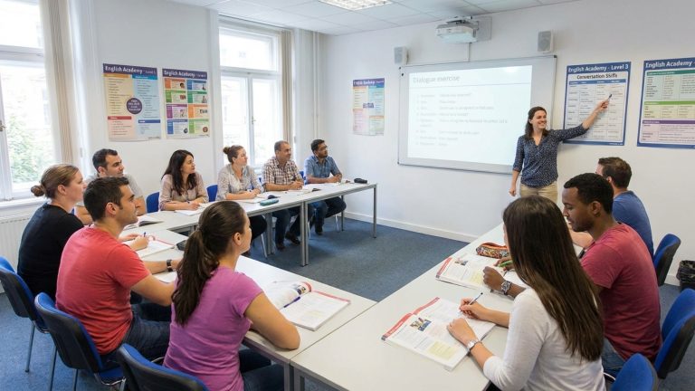 What is an english academy and how does it support language acquisition?