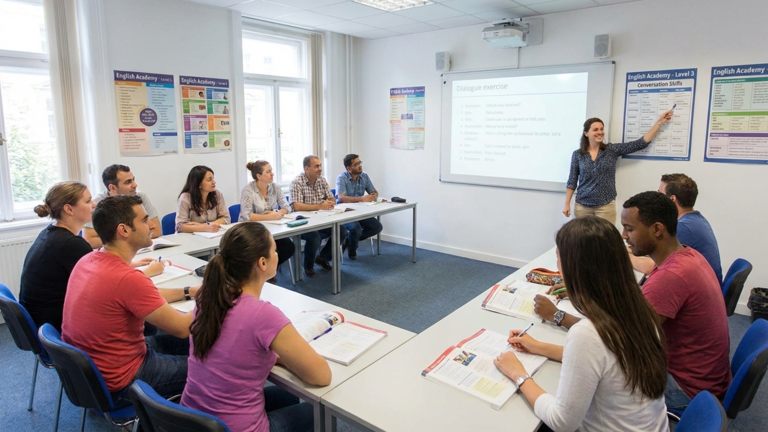 What is an english academy and how does it support language acquisition?