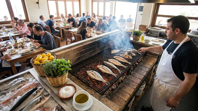 What defines an exceptional grilled fish restaurant?