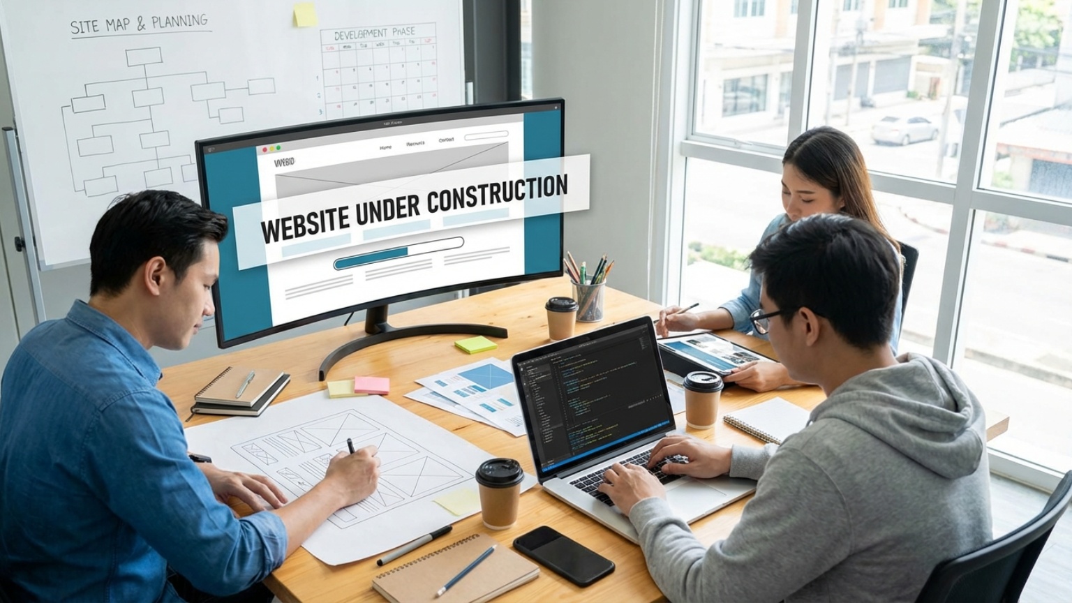 What does it mean when a website is under construction?