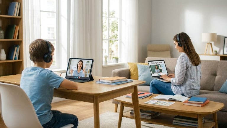 What is online English for children and adults?