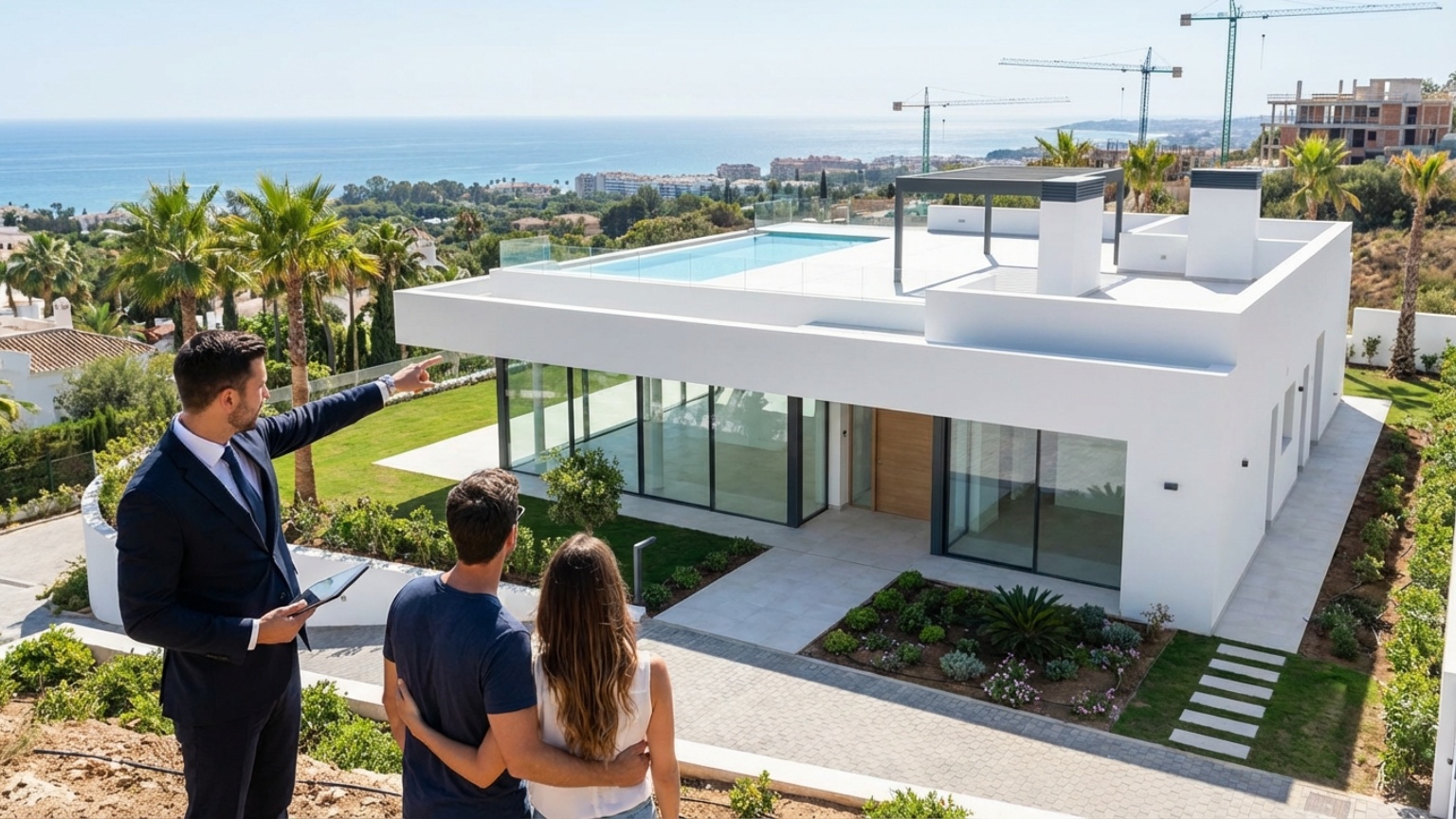 What defines new build properties in Marbella?