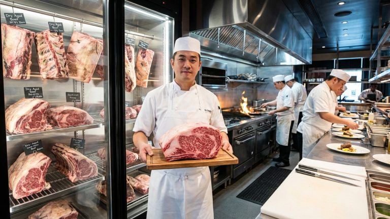 What defines a premium meat restaurant and its distinct cuts?