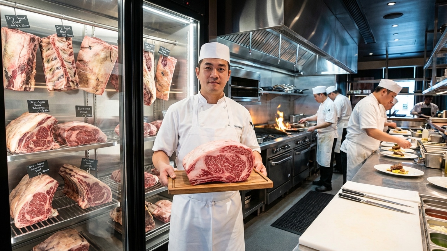 What defines a premium meat restaurant and its distinct cuts?