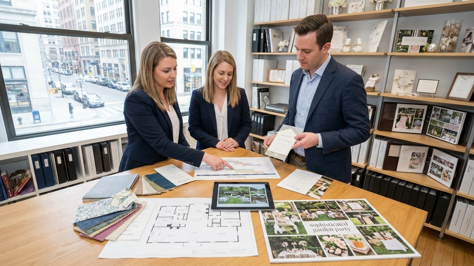 What does the organization of private parties entail?