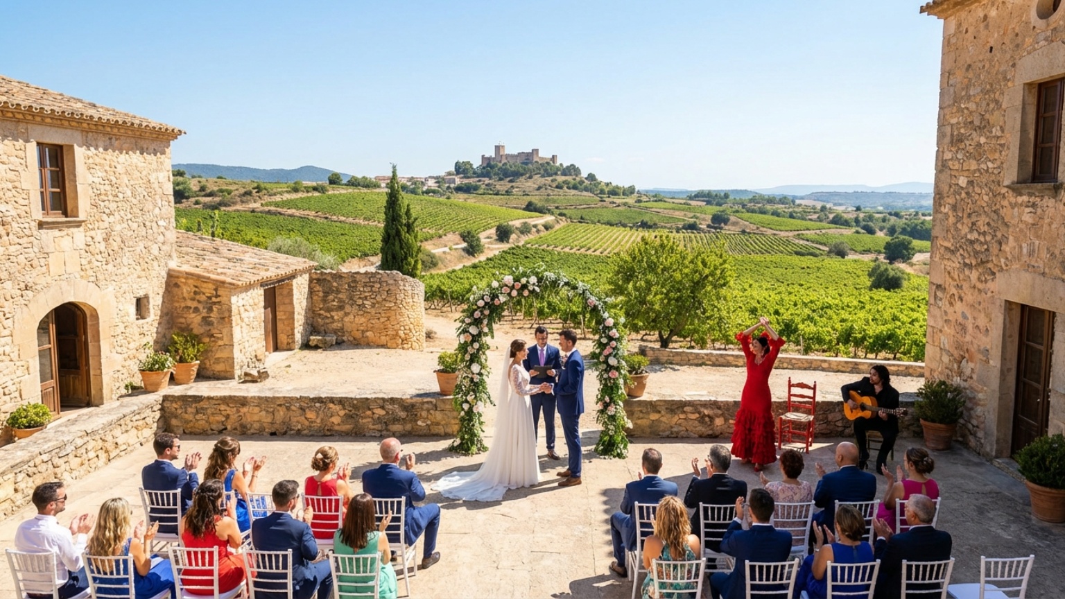 What are destination weddings in Spain and why are they popular?