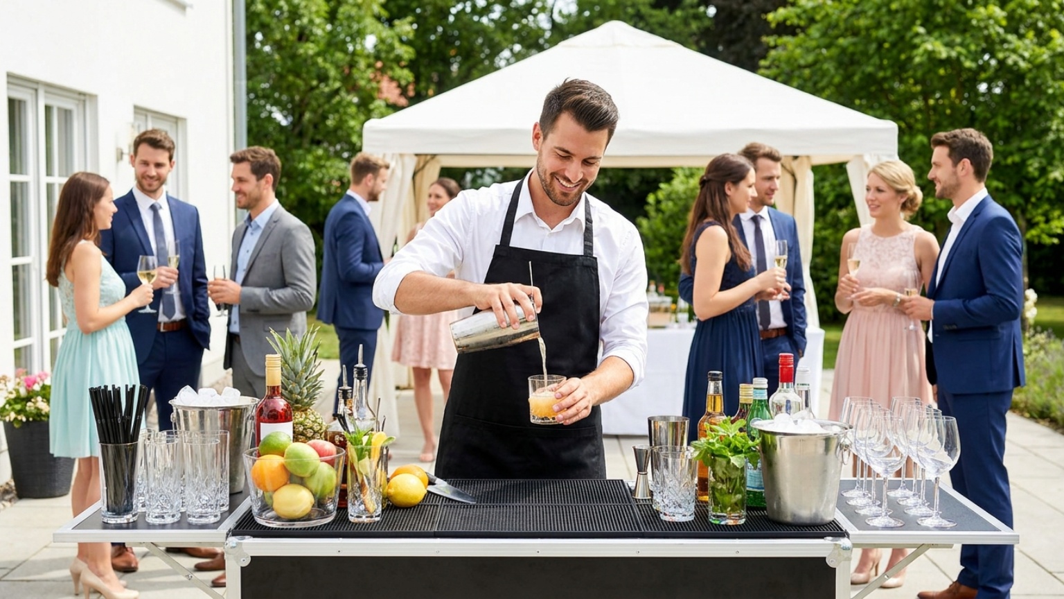 What is the role of a bartender for parties?