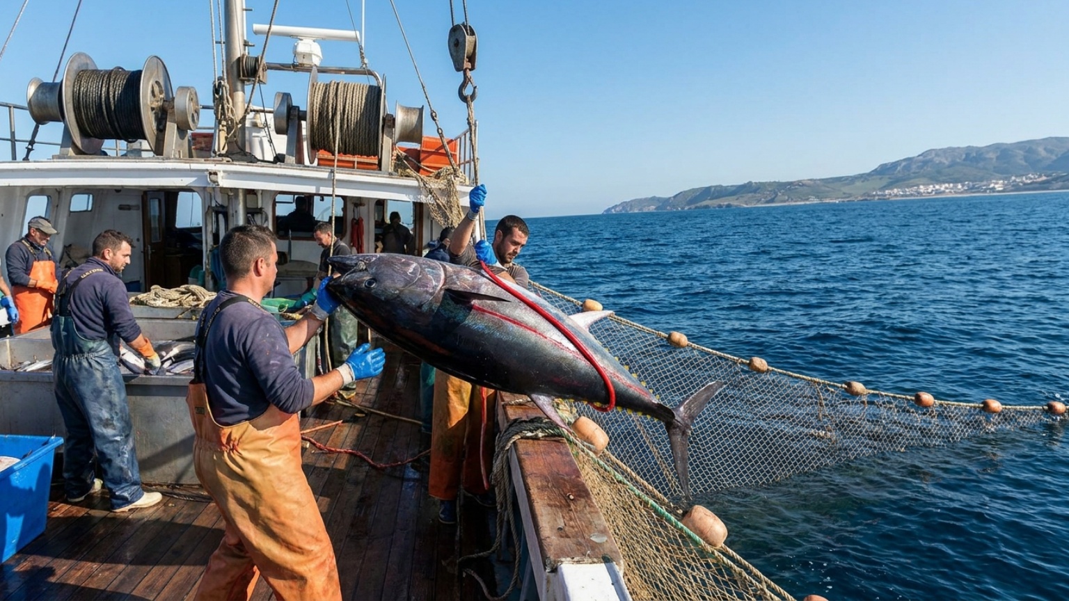 What defines the red tuna of Tarifa?